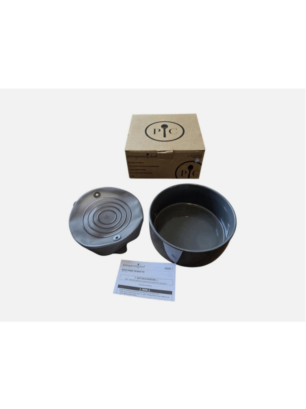 Pamper Chef Quick Cooker Ceramic Pot 100043